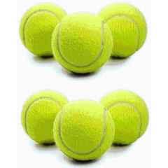 Fairbizps 97g Rubber Green Tennis Cricket Ball (Pack of 6)