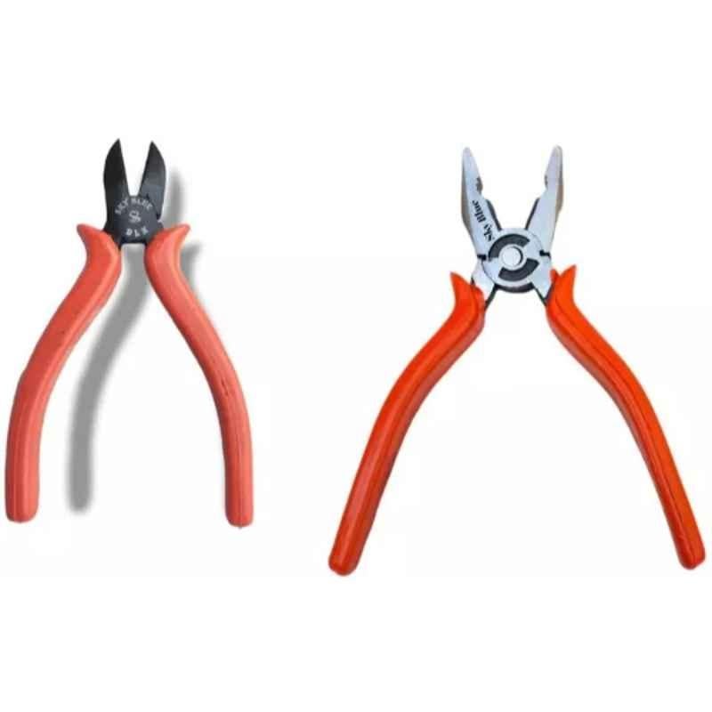 Sky Blue 2 Pcs 7.8 inch Lineman Plier Combo, SBE_PLIER_COMBO_MOD_00702