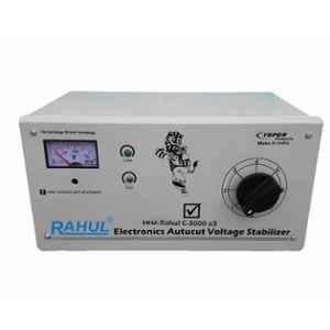 Rahul C-3000 A3 3kVA 12A 90-260V Autocut Voltage Stabilizer for Main Line Use