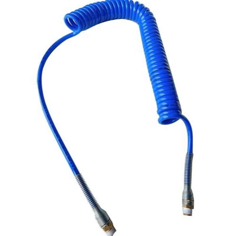 Proline 1/8 inch 10m Blue Recoil Hose with 1/8 inch Brass Male Connector, RCH10U0804