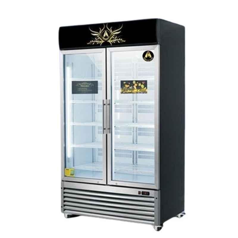 Emelcold 1230L 700W Black Upright Bottle Cooler, MED12SS