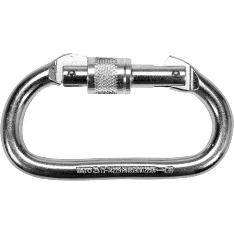 Yato 10mm Carbon Steel Snap Harness Hook with Lock Nut, YT-74229