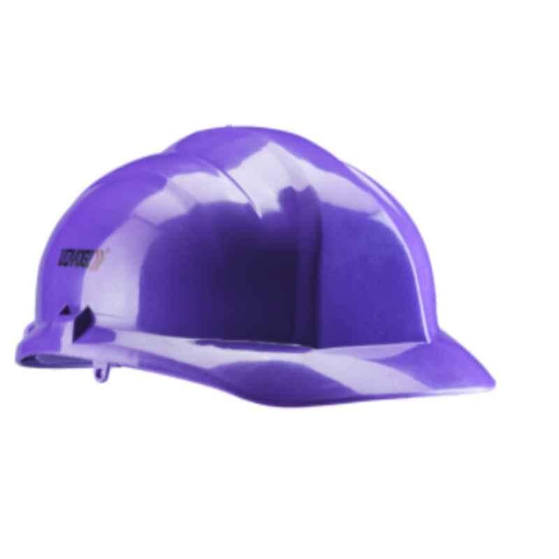 violet safety helmet