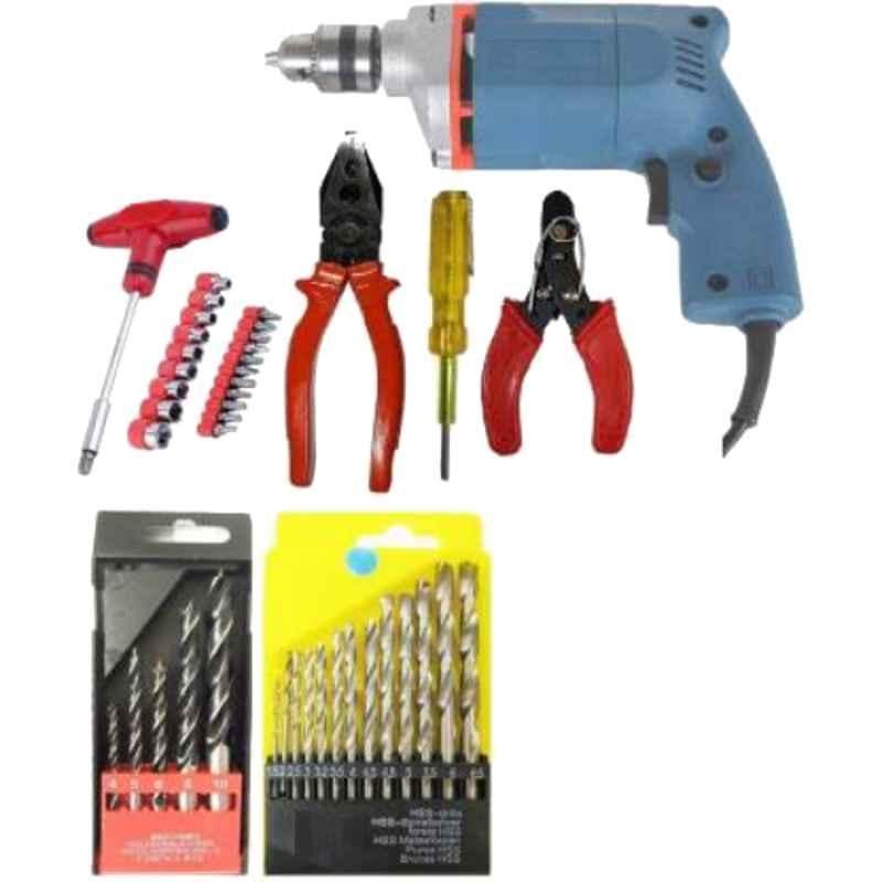 Imported 350W Electric Drill Machine with High Quality Accessories Power & Hand Tool Kit