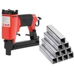 Kaymo NEO-PS8016+ST8012 Red Pneumatic Stapler with 10000 Pcs 12mm 8009 Heavy Duty Staples