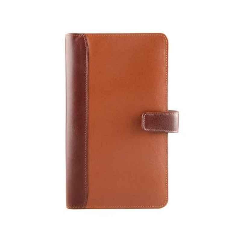 Elan 20.5x12x2cm 5 Slots Leather Tan Insta Notebook, ELIN-271-TN