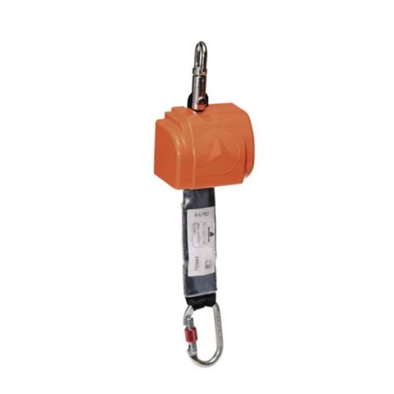 Deltaplus Plastic & Steel Red Auto Fall Arrester with 46mm Polyester Strap, MINIBLOC