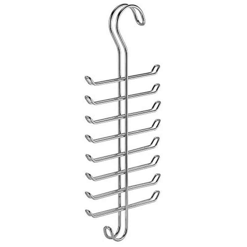 iDesign Classico Stainless Steel Silver Chrome Vertical Tie Rack, 112237