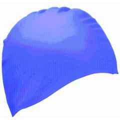 Matrica Silicone Blue Wrinkle Free Swimming Cap for Men, Women, Boys & Girls, Size: Free