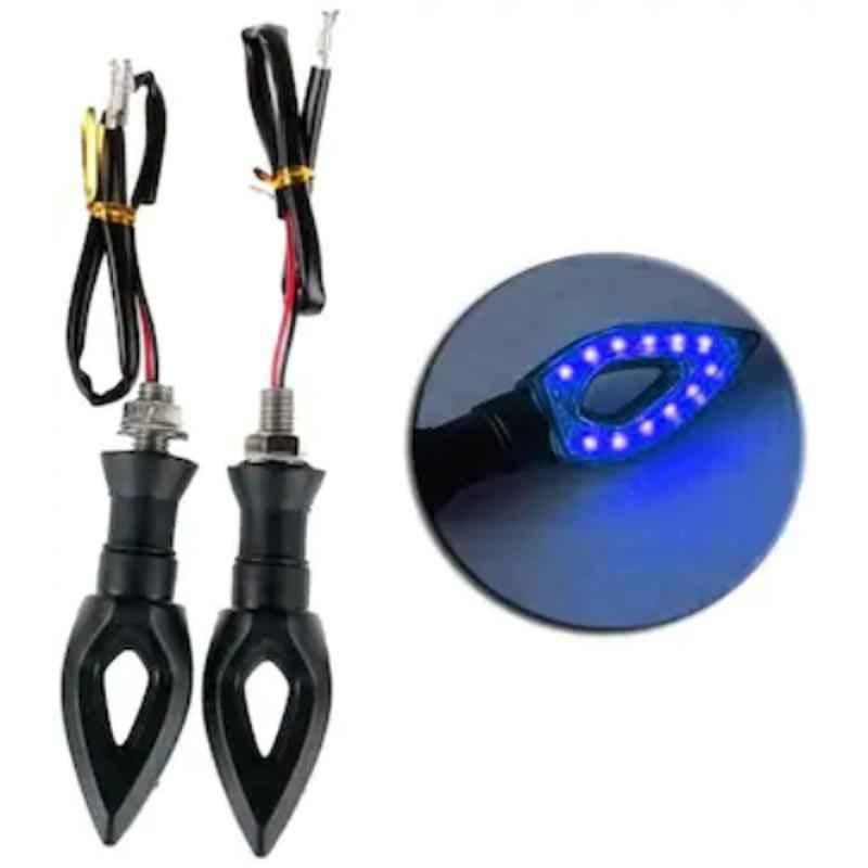 JBRIDERZ Blue Pan Amber Motor Bike Indicator for All Bikes