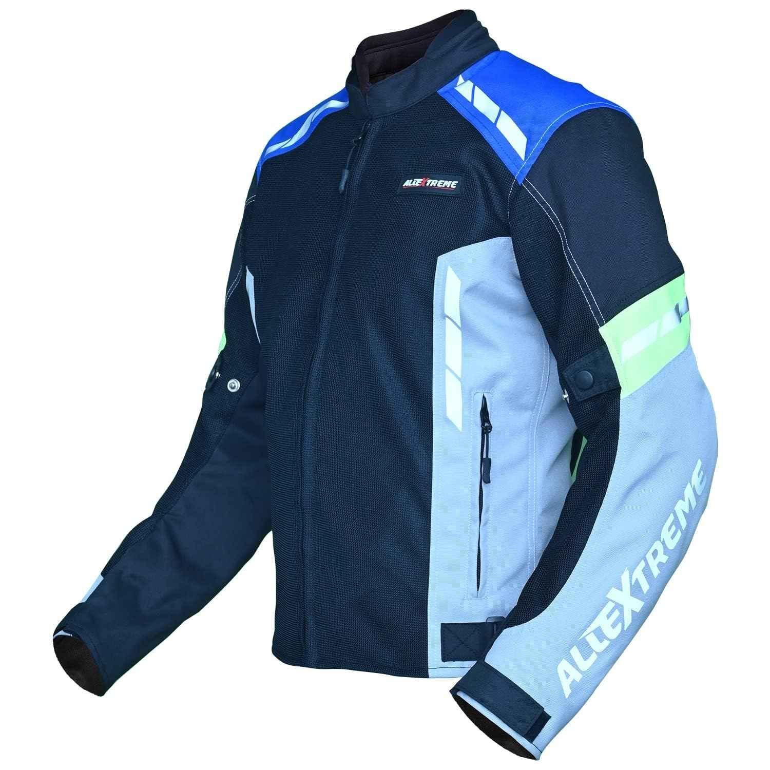 Buy AllExtreme Turbo Polyester Neon Green & Blue Bike Riding