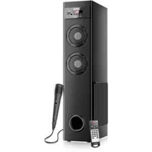 Intex 11801 TUFB 70W Black Multimedia Bluetooth Tower Speakerwith Mic, Remote & 2.1 Channel