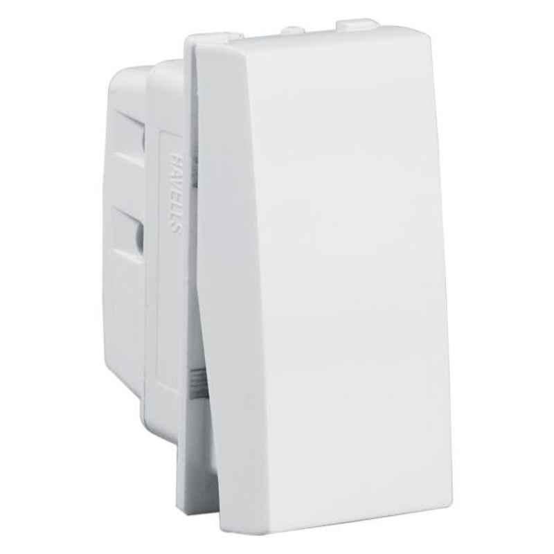 Havells Oro 25A Polycarbonate Pure White One Way Switch, AHOSXXW251
