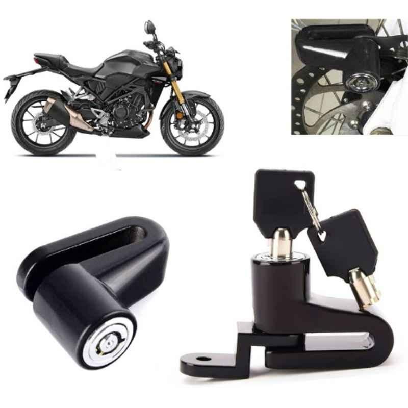 Auto Pearl Steel Black Heavy Duty Anti-Theft Disc Brake Lock for CB300R, Lock_316