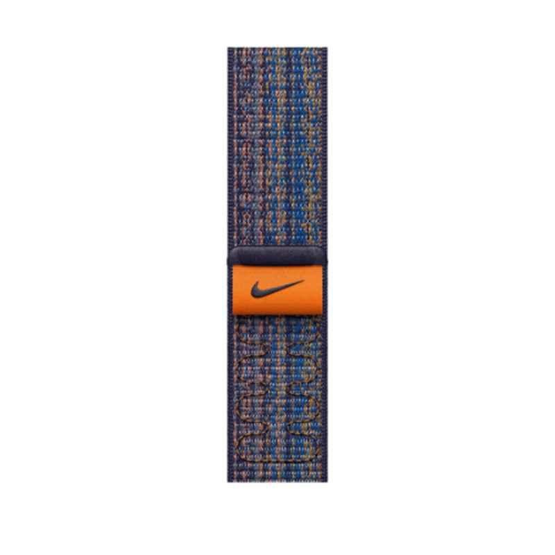 Apple MTL53ZE/A 45mm Woven Nylon Game Royal & Orange Nike Sport Loop
