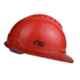 Allen Cooper Red Polymer Nape Type Safety Helmet with Chin Strap, SH702-R (Pack of 10)