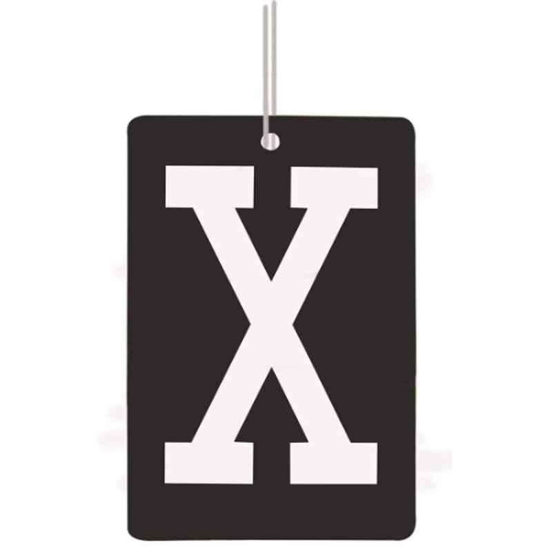 Riderscart Car Hanging Paper Air Freshener Perfume Card with X Design Black Musk Fragrance