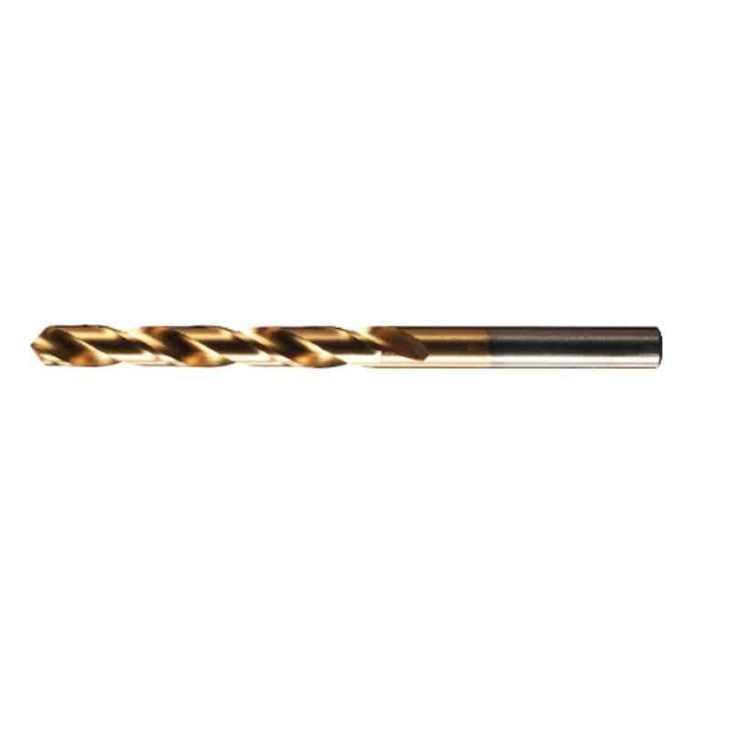 Presto 01065 11.4mm TiN Surface HSS Jobber Series Straight Shank Elite Plus Drill Bit, Overall Length: 142 mm