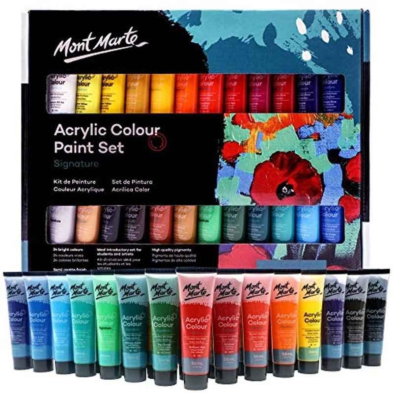 Mont Marte 24 Pcs 36ml Acrylic Matte Paint Box (Box of 2)