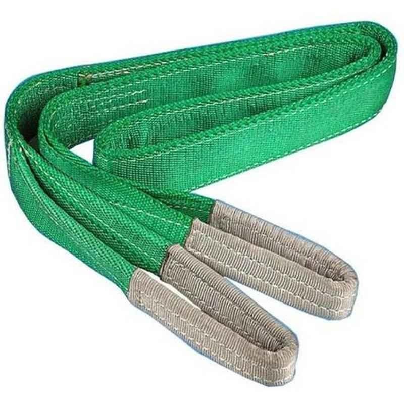 Ferreterro 2 Ton 2m Green Double Ply Flat Polyester Webbing Sling