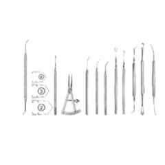 RR Enterprises Stainless Steel Silver Polished Capsular Cataract with IOL Implantation Set