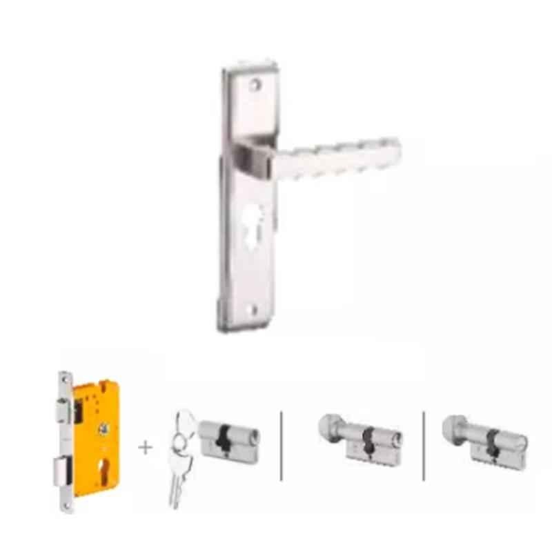 Dorset Kaira HL KAI 8 inch Stainless Steel Lock Set with KY Mortise Lever Lock (Pack of 2)