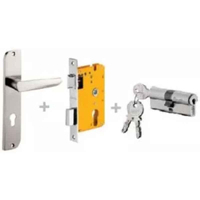 Dorset ML Series Amy 70mm Stainless Steel Door Handle Lock Set with Both Side Key Cylinder, ML AMY