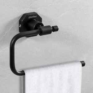 Plantex 304 Grade Stainless Steel Napkin Holder/Towel Hanger/Napkin Ring for Wash Basin/Towel Holder for Kitchen/Bathroom Accessories Nipron (Black)