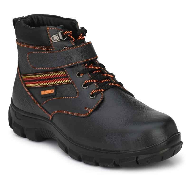 Timberwood TW37 Steel Toe Black Work Safety Shoes, Size: 6