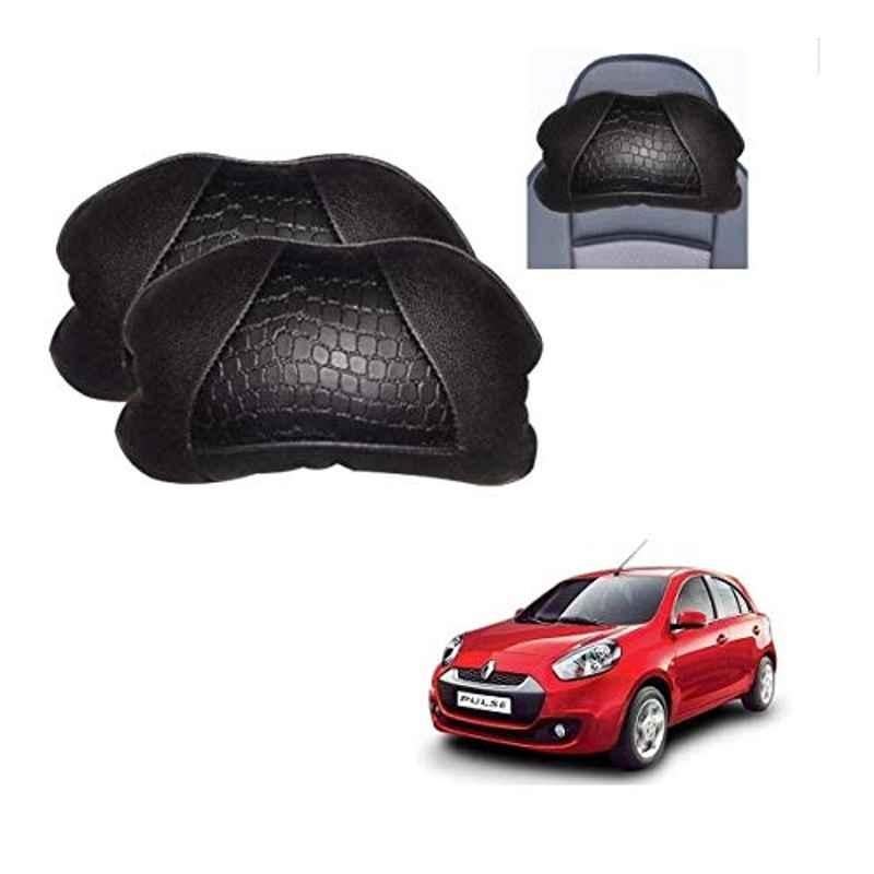 Kozdiko 2 Pcs Black Neck Rest Cushion Pillow Set for Renault Pulse