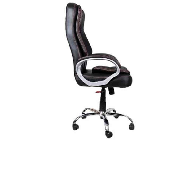 Dicor Seating DS28 Seating Leatherite Black With Brown Thread High Back Office Chair (Pack of 2)