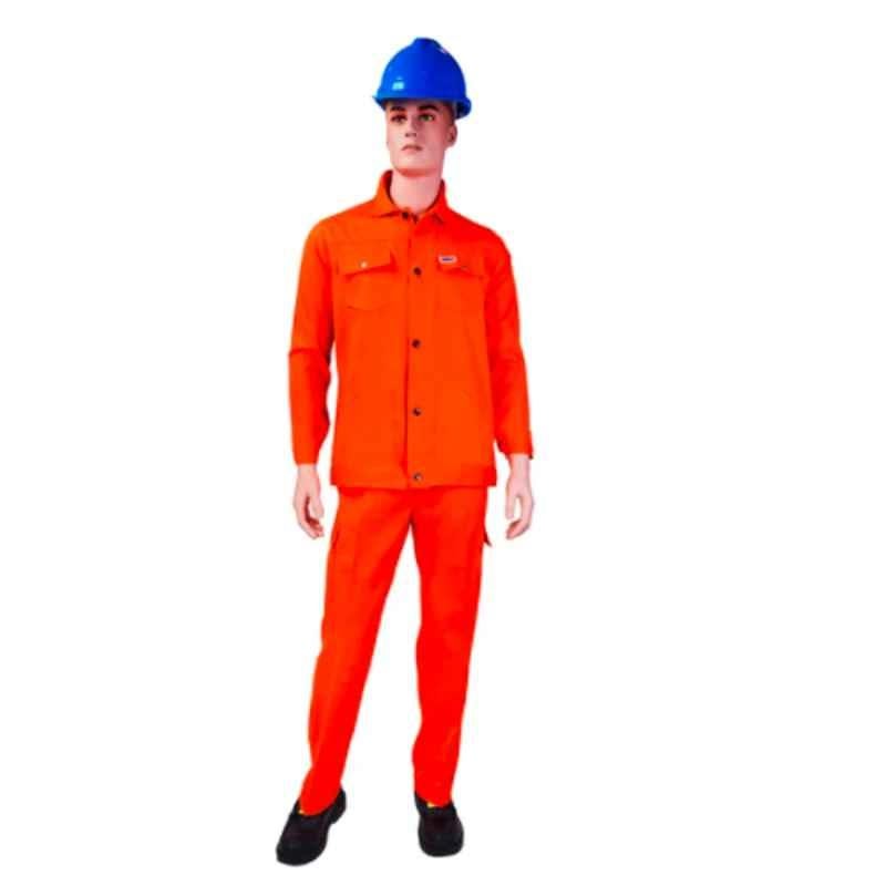 Ameriza Chief Orange Cotton European Pant & Shirt, A105060601, Size: 6XL