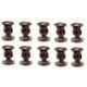 Nixnine Plastic Brown Magnetic Door Stopper, NO-5_BRN_12PS_A (Pack of 12)