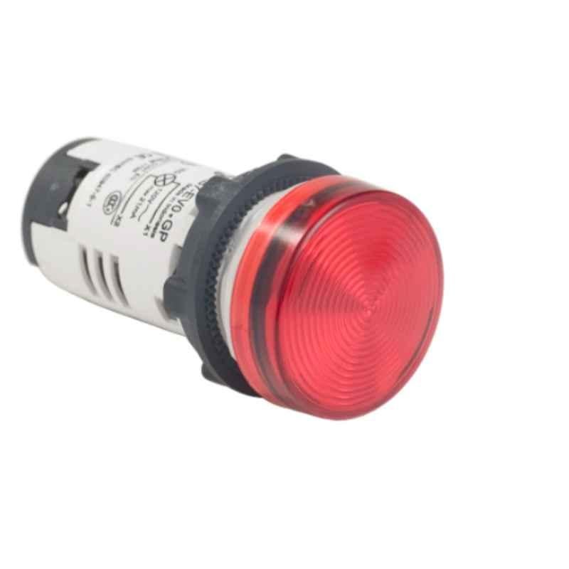 Schneider Harmony 24 VAC/DC Plastic Red Integral LED Monolithic Pilot Light, XB7EV04BP