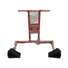 20kg Mild Steel Trolley Wheel Chock & Tyre Cord