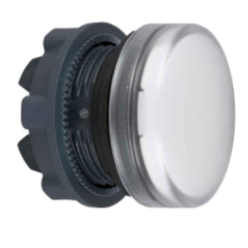 Schneider Harmony 22mm White Plain Lens Pilot Light Head for BA9S Bulb, ZB5AV01