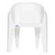 Supreme Futura Milky White Chairs With Arm (Pack Of 4)
