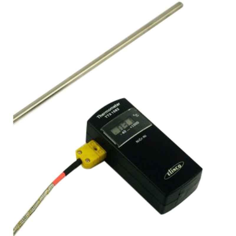 Elinco TTX-1082 -40 to 1000 deg C Black K Type Thermocouple Thermometer, 90251910