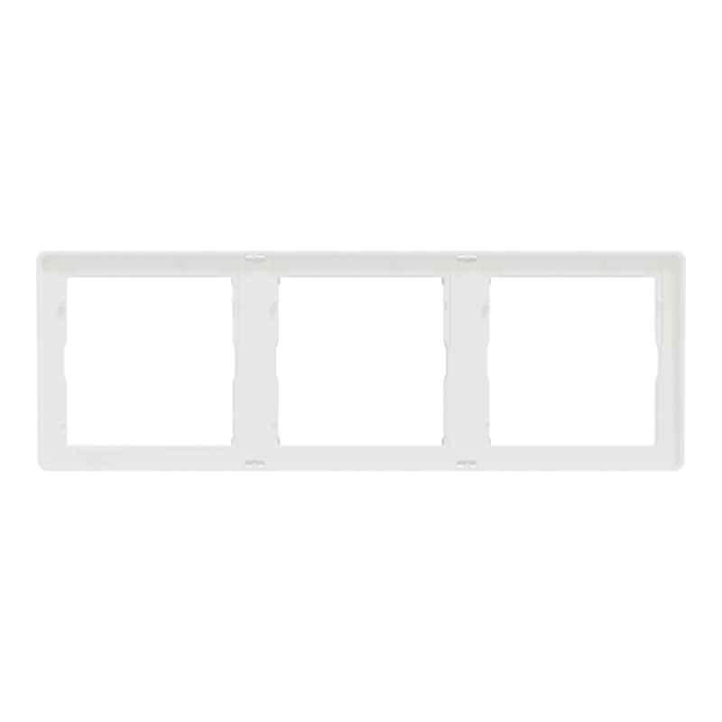 Schneider Electric Unica X 3 Gangs Painted White Matt Finish Cover Frame, NUX_31_PW