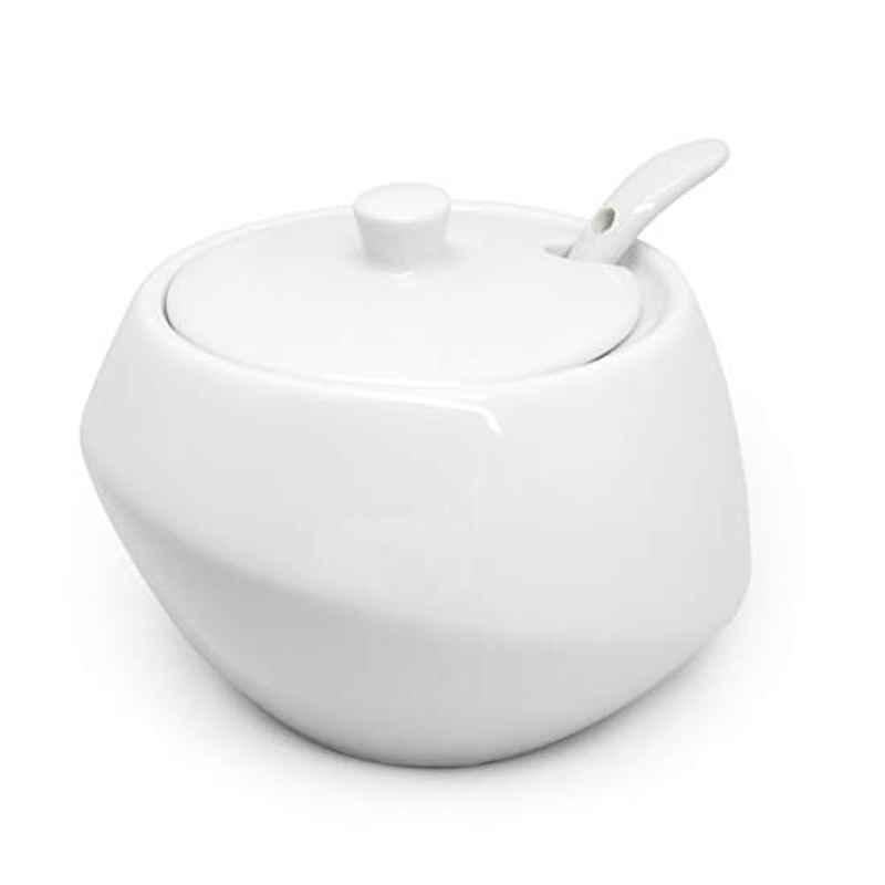 NerthUS FIH 557 Porcelain White Sugar Bowl