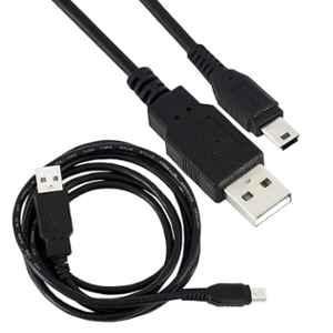 Mak World 3m USB 2.0 Black Mini USB 5 Pin B Cable for External HDDS, Camera & Card Readers