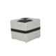 Muebles Casa Bernun Beige Brown Meranti Wood Pouffe, MFMMG007