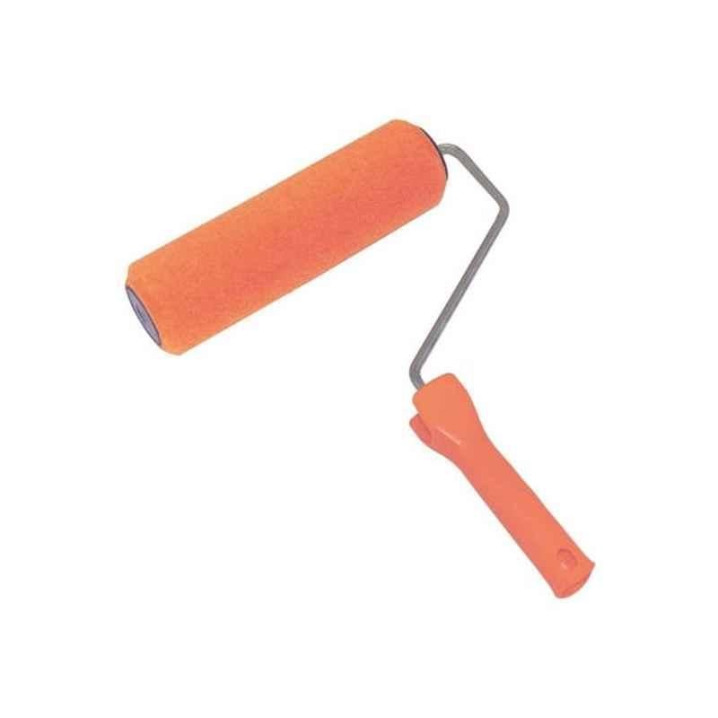 Protech 9 inch Steel Orange Paint Roller with Emulsion Plastic Handle, NPRLRCAG09