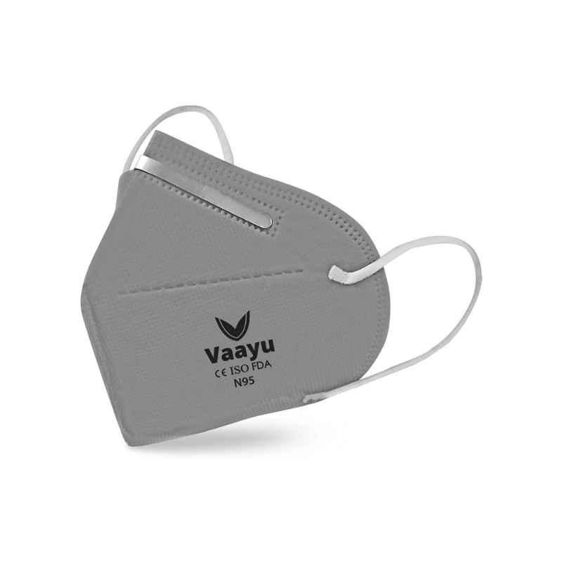 Vaayu M025 5 Layers N95 Non Woven Grey Face Mask with Respirator (Pack of 15)