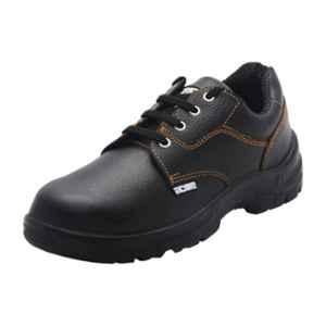 Acme Atom Leather Steel Toe Black Safety Shoes, Size: 11