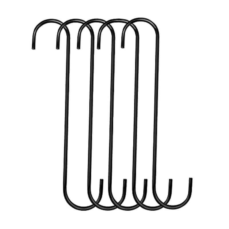 Plantex Heavy Duty 10 inch Multipurpose S Hook/Extension Hook for Hanging Plant/Tree Branch/Bird Feeder/Pots and Pans Closet Garden Pergola Indoor/Outdoor (Pack of 5)