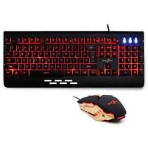 Redgear Manta MT21 Aluminium Black Wired Gaming Keyboard & Mouse Combo