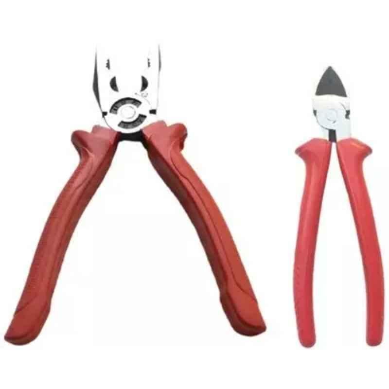 Sky Blue 2 Pcs 7.8 inch Lineman Plier Combo, SBE_PLIER_COMBO_MOD_01010
