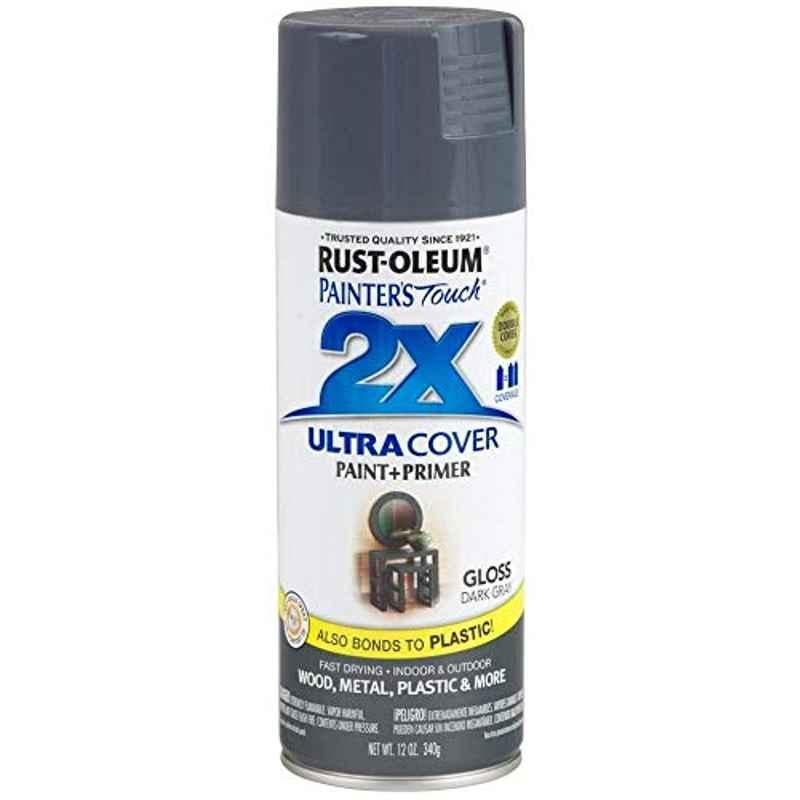 Rust-Oleum Painters Touch 12oz Grey 249115 Gloss 2X Ultra Cover Spray