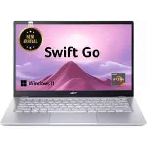 Acer Swift Go 14 SFG14-14 Pure Silver Laptop with AMD Ryzen R7 7730U/16GB/1TB/Windows 11 Home/MS Office & 14 inch FHD Display, NX.KG3SI.008